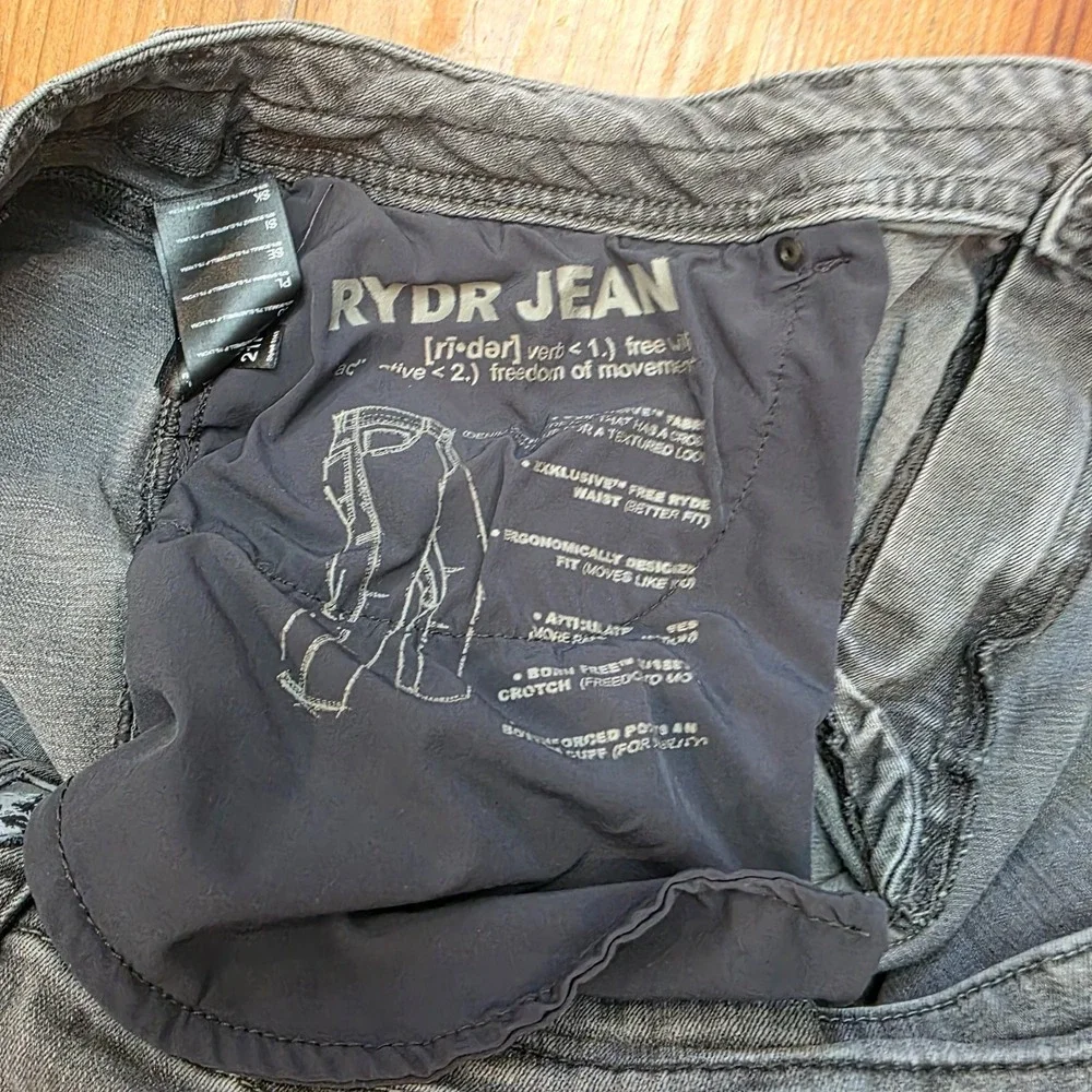Kuhl‎ Pants Mens 40X30 Rydr Jean Gray Gusseted Canvas Articulated Knee
